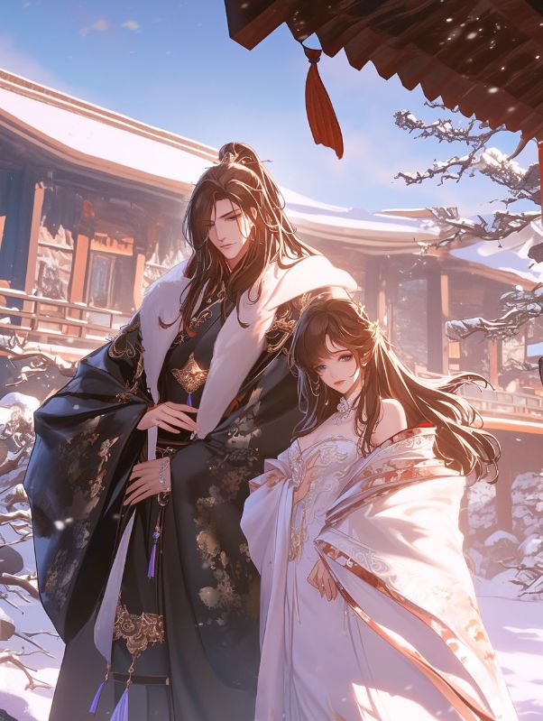红梅落冬雪