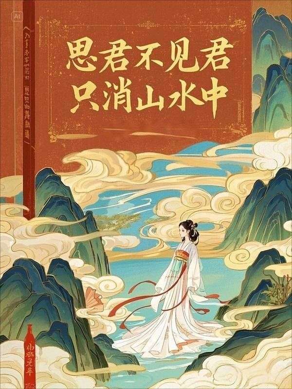 思君不见君，只消山水中