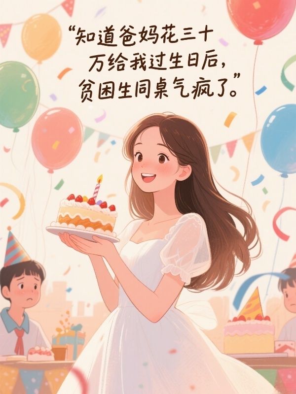 知道爸媽花三十萬(wàn)給我過(guò)生日后，貧困生同桌氣瘋了