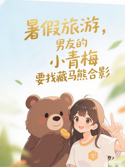 暑假旅游，男友的小青梅非要找藏马熊合影