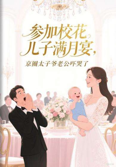 参加校花儿子满月宴，京圈太子爷老公吓哭了