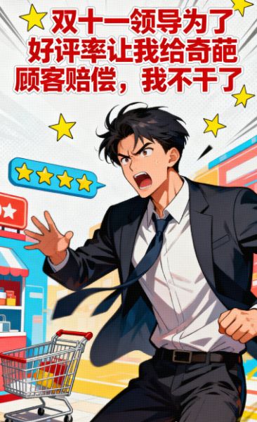 雙十一領(lǐng)導(dǎo)為了好評(píng)率讓我給奇葩顧客賠償，我不干了
