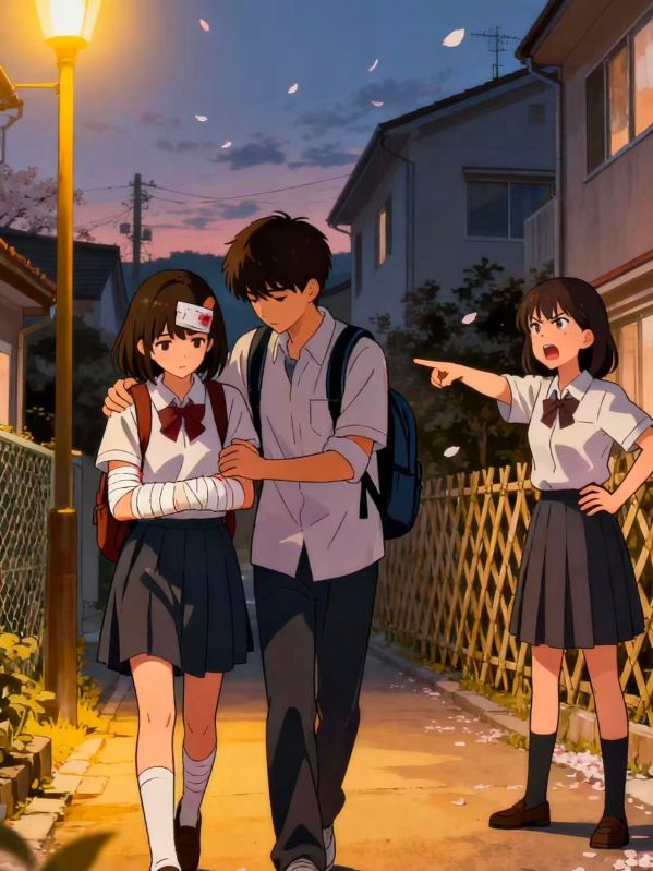 我受伤被男同学送回家，却被邻居女生指责不检点