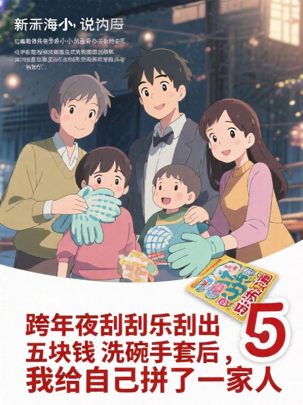 跨年夜刮刮乐刮出五块钱洗碗手套后，我给自己拼了一家人