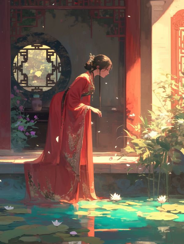 君似镜中花，我似水中月