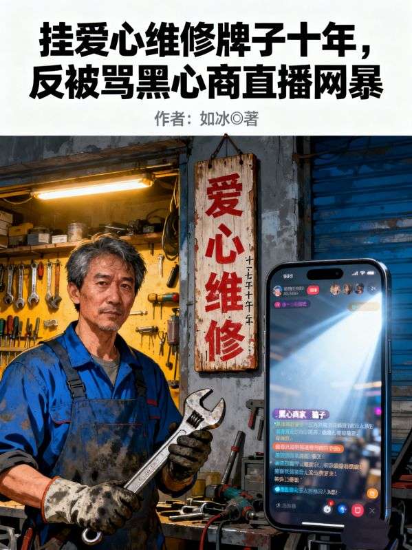 挂爱心维修牌子十年,反被骂黑心商直播网暴
