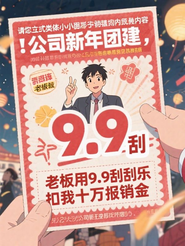 公司新年团建，老板用9.9刮刮乐抵扣我十万报销金