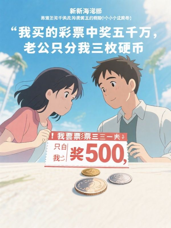 我买的彩票中奖五千万，老公只分我三枚硬币