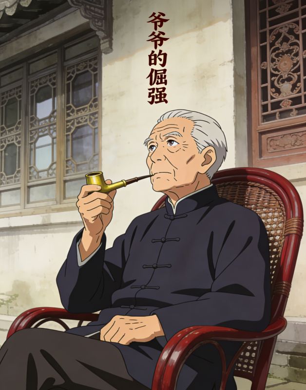 爷爷的倔强
