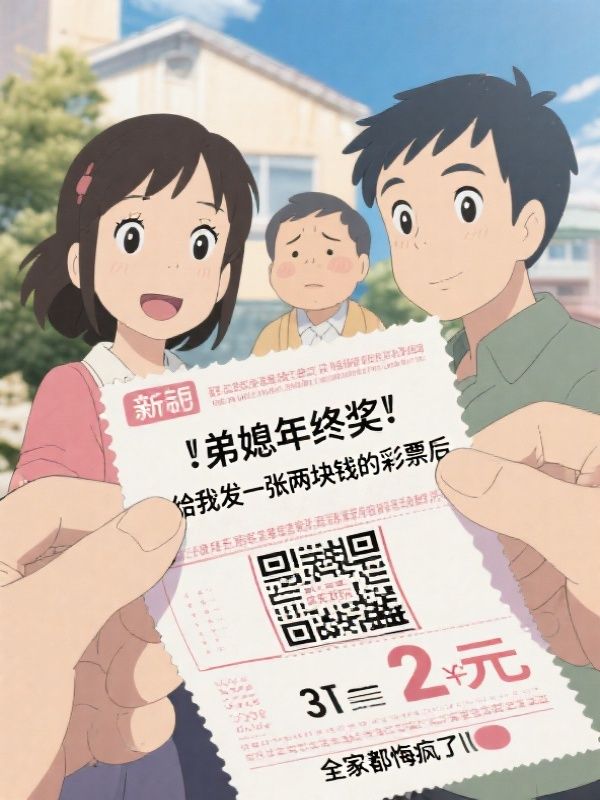弟媳年终奖给我发一张两块钱的彩票后,全家都悔疯了