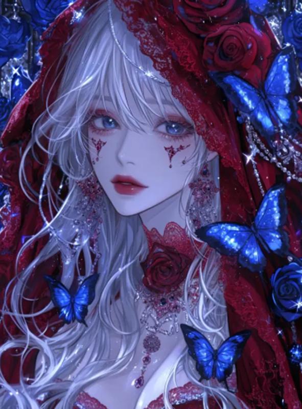 风裹着裙摆，未及长大