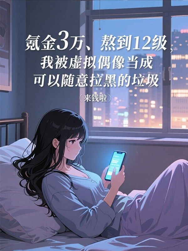 氪金3万、熬到12级,我被虚拟偶像当成可以随意拉黑的垃圾