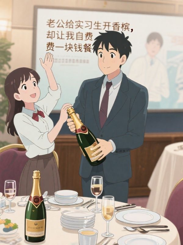 老公给实习生开香槟,却让我自费一块钱餐具