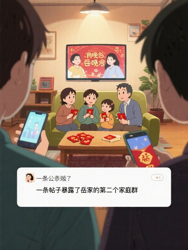 一条帖子暴露了岳家的第二个家庭群