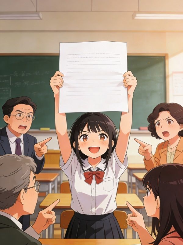 姐姐举报我高考作弊,但我交的是白卷啊