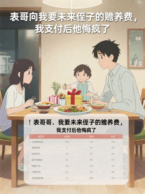 表哥向我要未来侄子的赡养费，我支付后他悔疯了