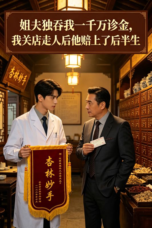 姐夫独吞我一千万诊金,我关店走人后他赔上了后半生