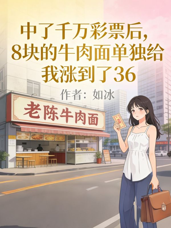中了千万彩票后,8块的牛肉面单独给我涨到了36