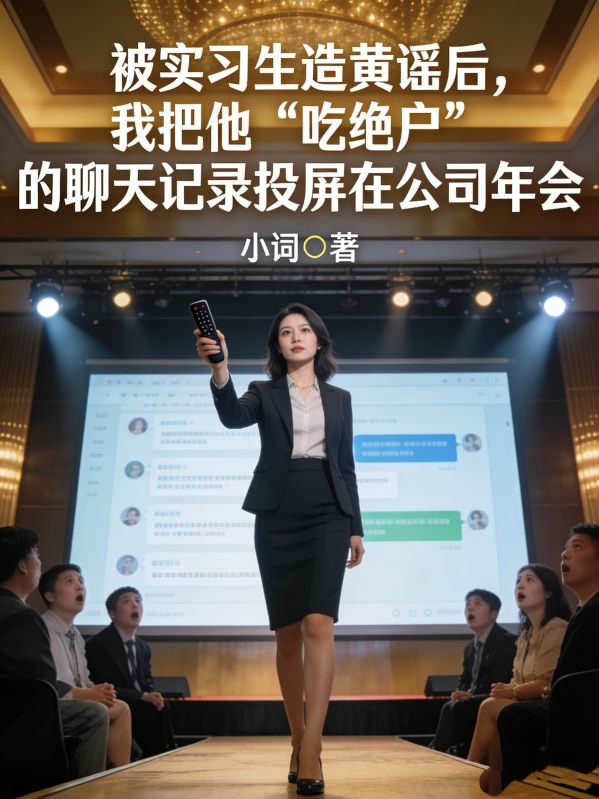 被实习生造黄谣后，我把他‘吃绝户’聊天记录投屏在公司年会