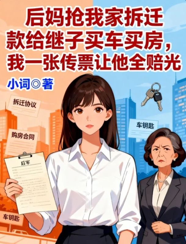 后妈抢我家拆迁款给继子买车买房,我一张传票让他全赔光