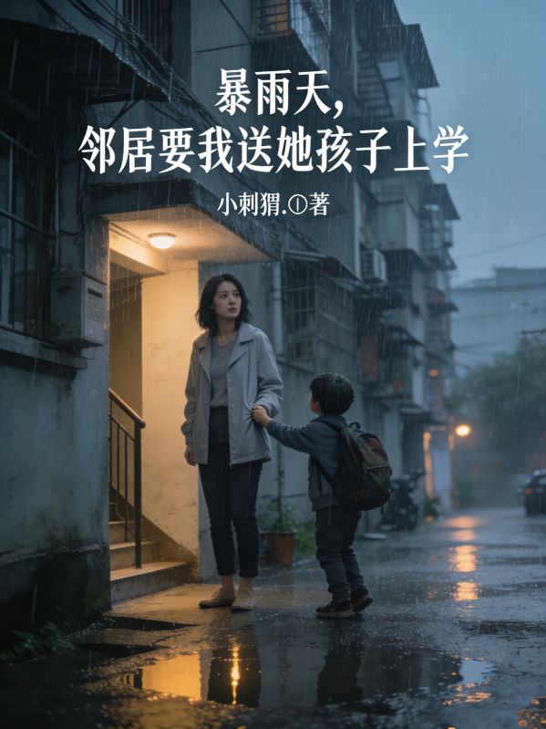 暴雨天,邻居要我送她孩子上学