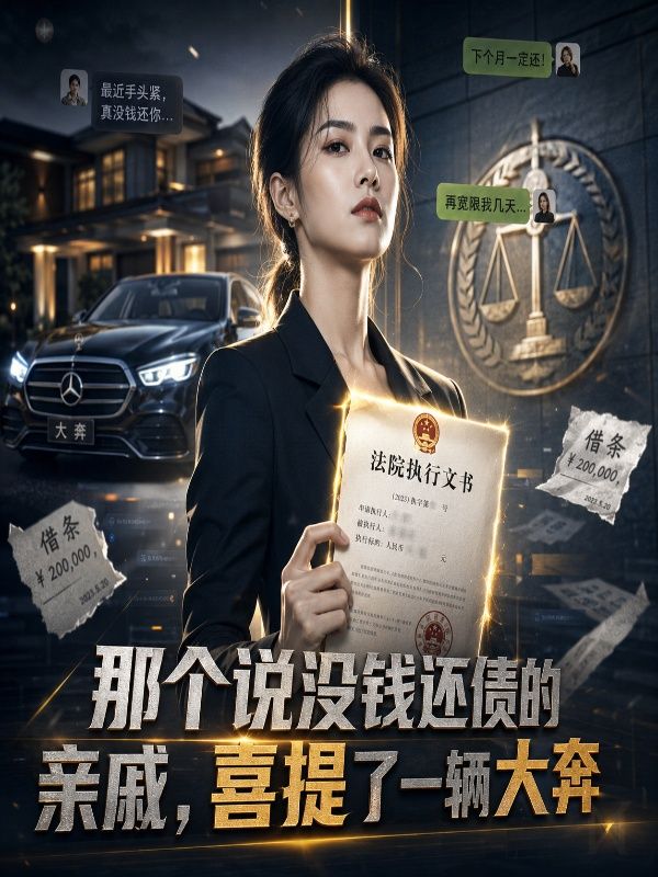 那个说没钱还债的亲戚，喜提了一辆大奔