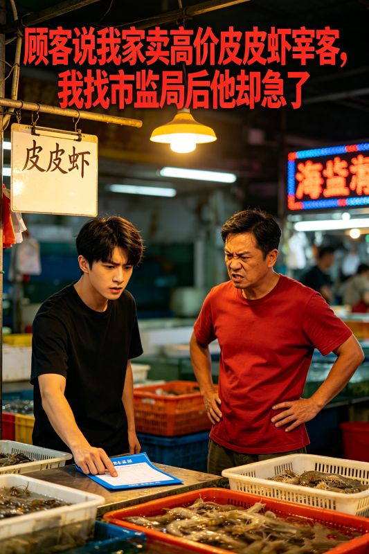 顾客说我家卖高价皮皮虾宰客,我找市监局后他却急了