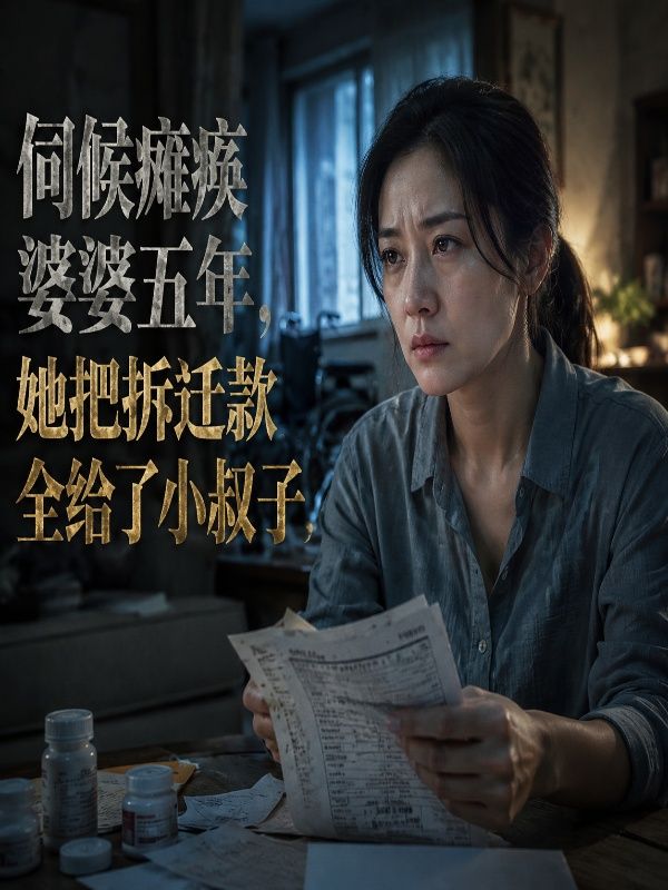 伺候瘫痪婆婆五年，她把拆迁款全给了小叔子