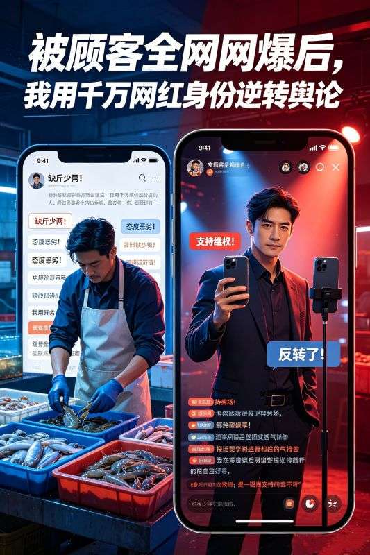 被顾客全网网爆后，我用千万网红身份逆转舆论
