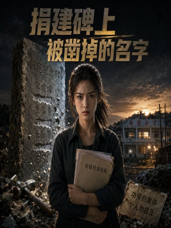 捐建碑上被凿掉的名字