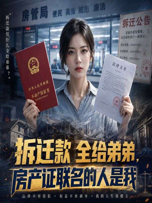 拆迁款全给弟弟，房产证联名的人是我