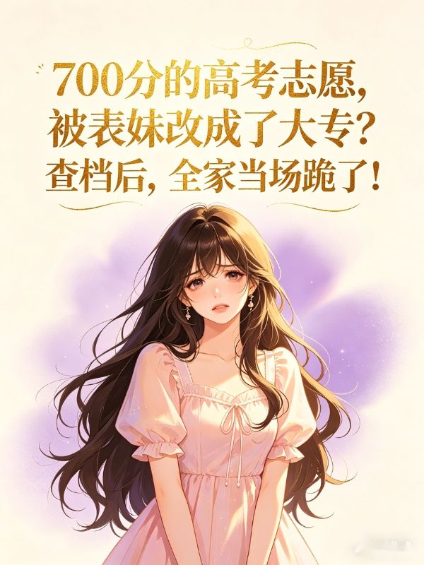 700分的高考志愿,被表妹改成了大专?查档后,全家当场跪了!