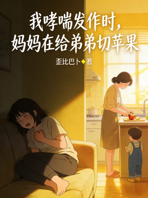 我哮喘发作时，妈妈在给弟弟切苹果