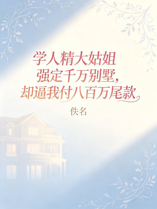 学人精大姑姐强定千万别墅，却逼我付八百万尾款