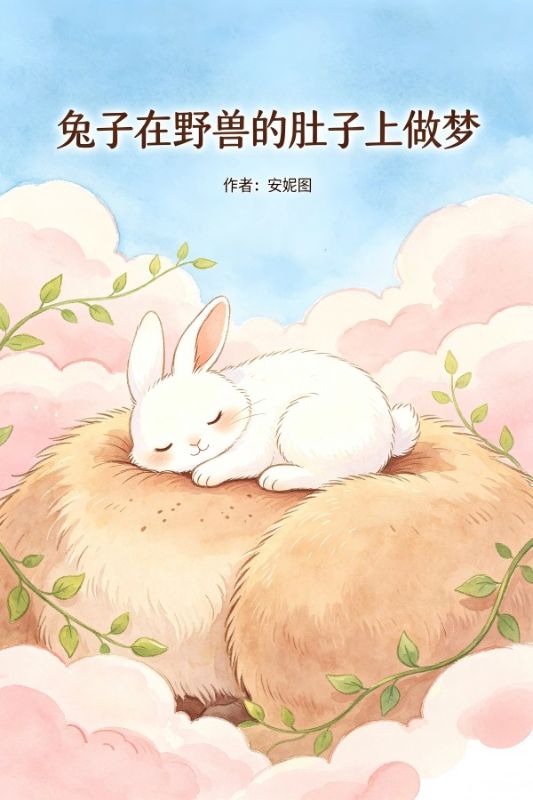 兔子在野兽的肚子上做梦
