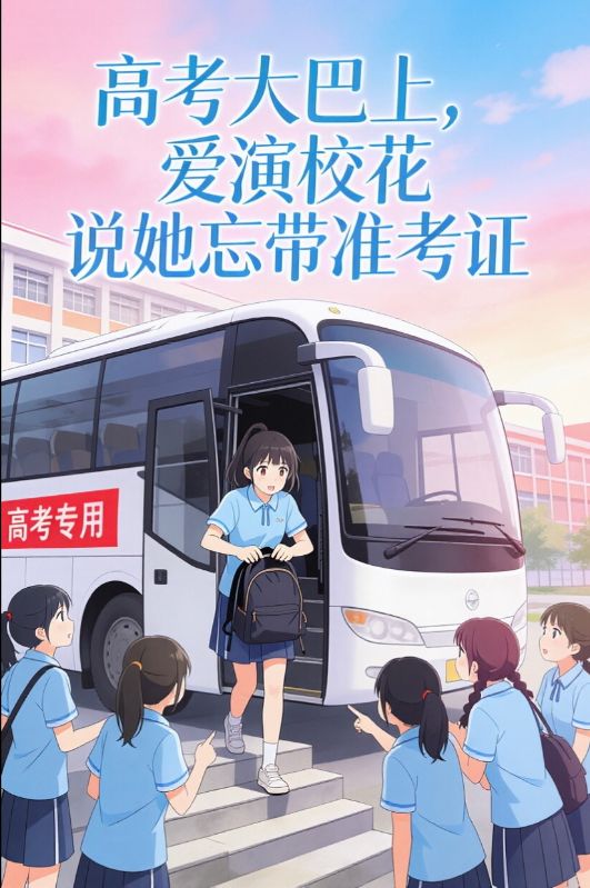高考大巴上,爱演校花说她忘带准考证