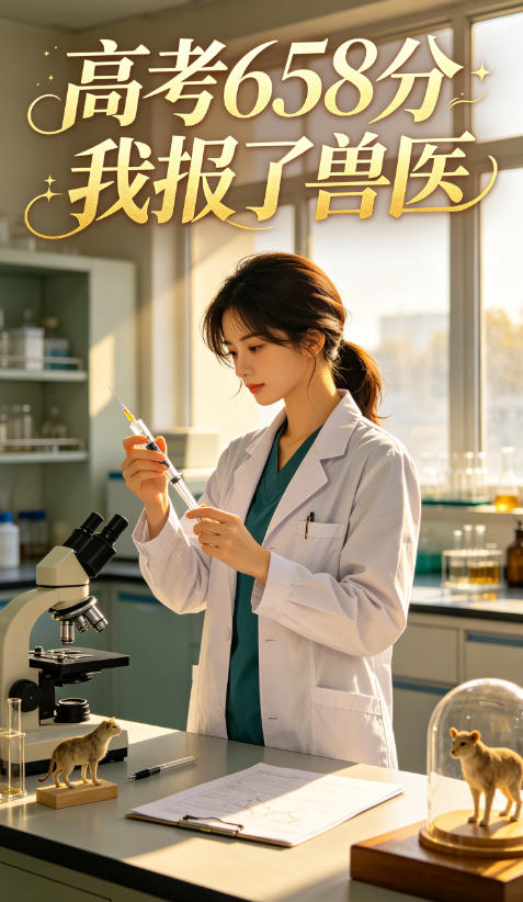 高考658分我报了兽医