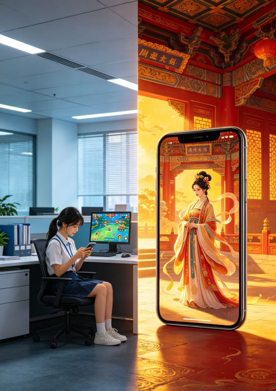 摸鱼小游戏通古今，我教秀女当皇后