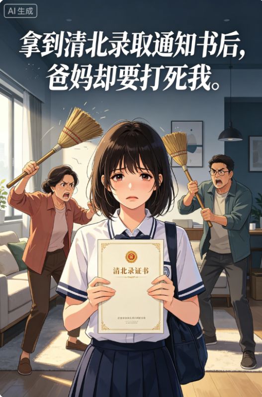 拿到清北录取通知书后，爸妈却要打死我。
