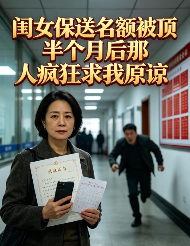 闺女保送名额被顶半个月后那人疯狂求我原谅