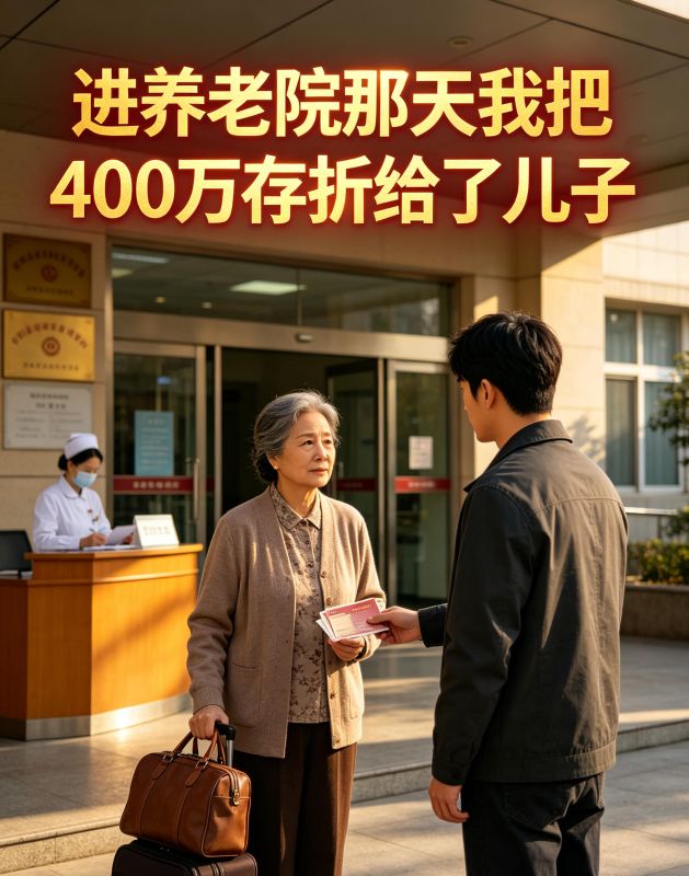 进养老院那天我把400万存折给了儿子