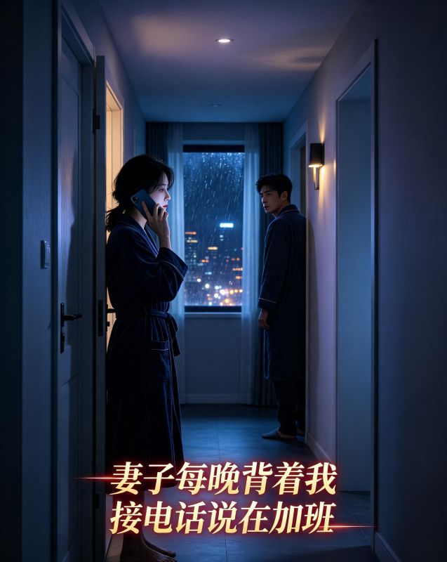 妻子每晚背着我接电话说在加班