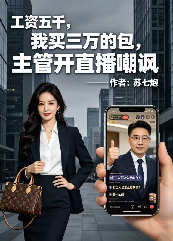 工资五千，我买三万的包，主管开直播嘲讽