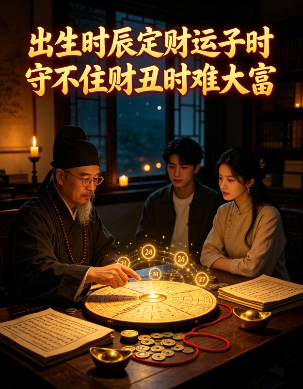 出生时辰定财运子时守不住财丑时难大富