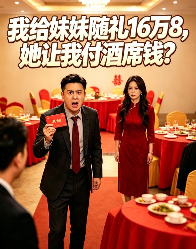 我给妹妹随礼 16 万 8,她让我付酒席钱?