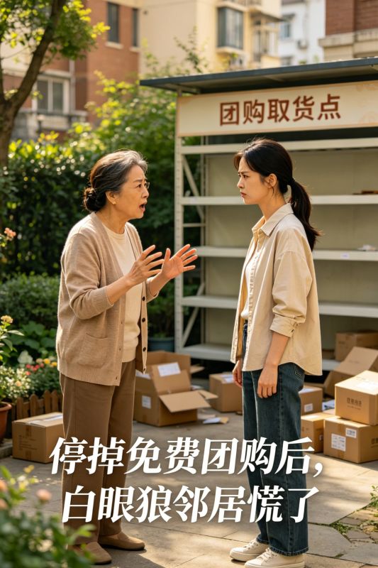 停掉免费团购后,白眼狼邻居慌了