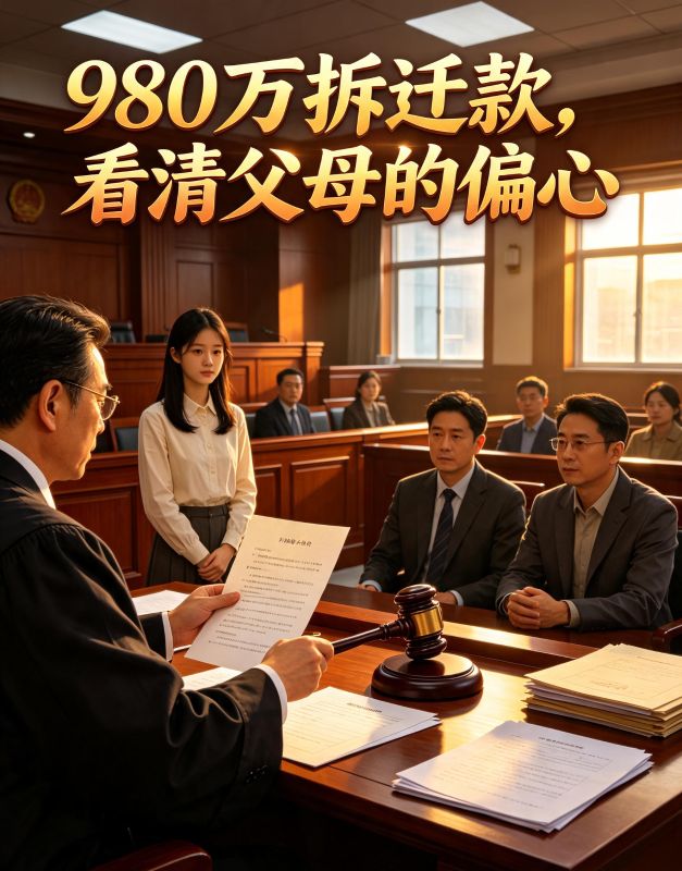980万拆迁款,看清父母的偏心