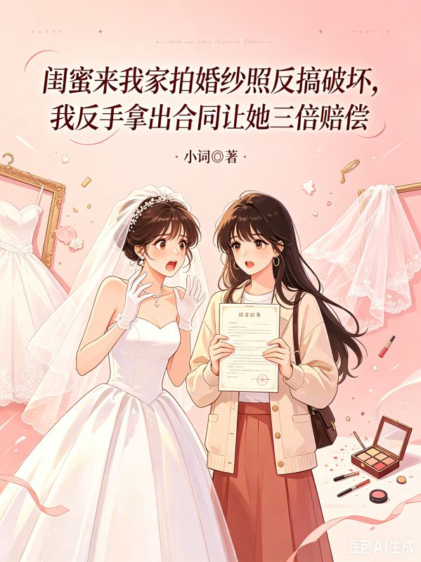 闺蜜来我家拍婚纱照反搞破坏,我反手拿出合同让她三倍赔偿