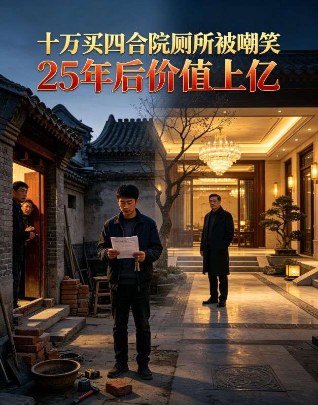 十万买四合院厕所被嘲笑25年后价值上亿