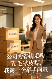 公司为省钱采购五毛冰皮粽,我第一个举手同意